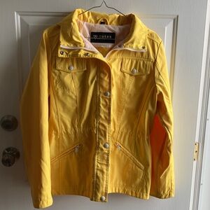 GUESS Women's Bright Yellow rain Jacket